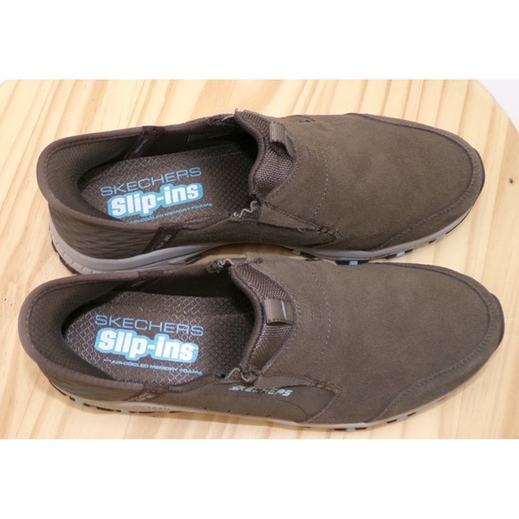 Skechers Slip Ins Sunapee Trail Hiking Shoes 180016 Womens Dark Taupe Size 9.5 - Picture 7 of 9